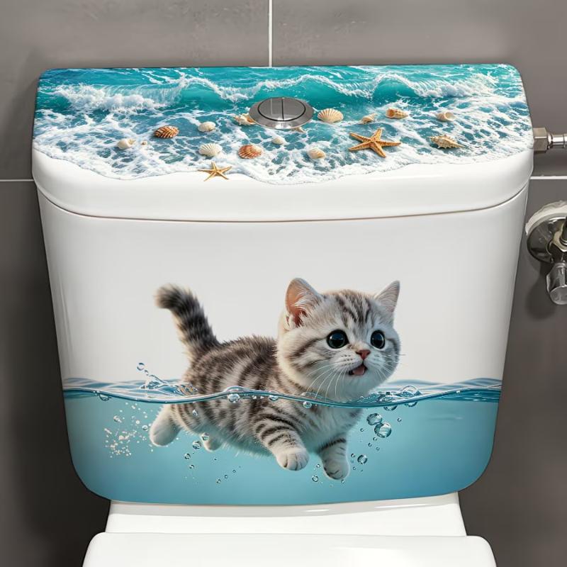 Jet Home Bathroom - (Ce14) Adesivo da bagno a forma