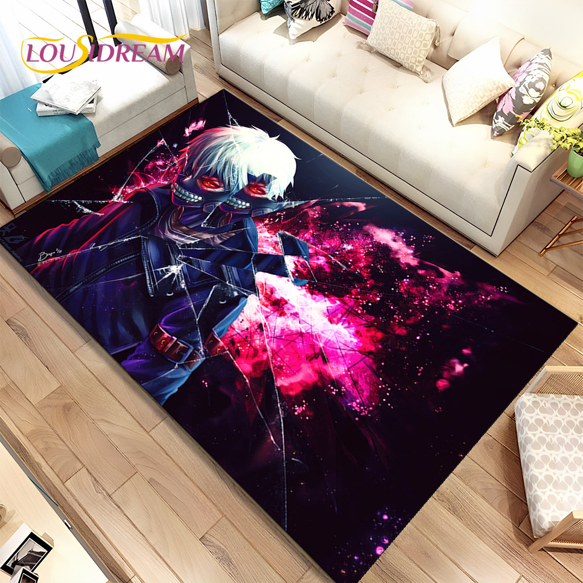 Japan Bathroom.Home - Tappeto Anime Giapponese Tokyo Ghoul, Tappeto