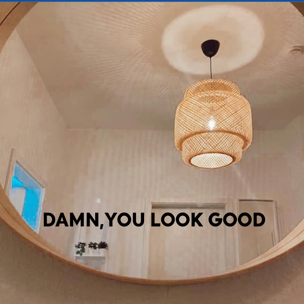 Home Goods Bathroom Mirrors - You Look Good Dainty Specchio Adesivo