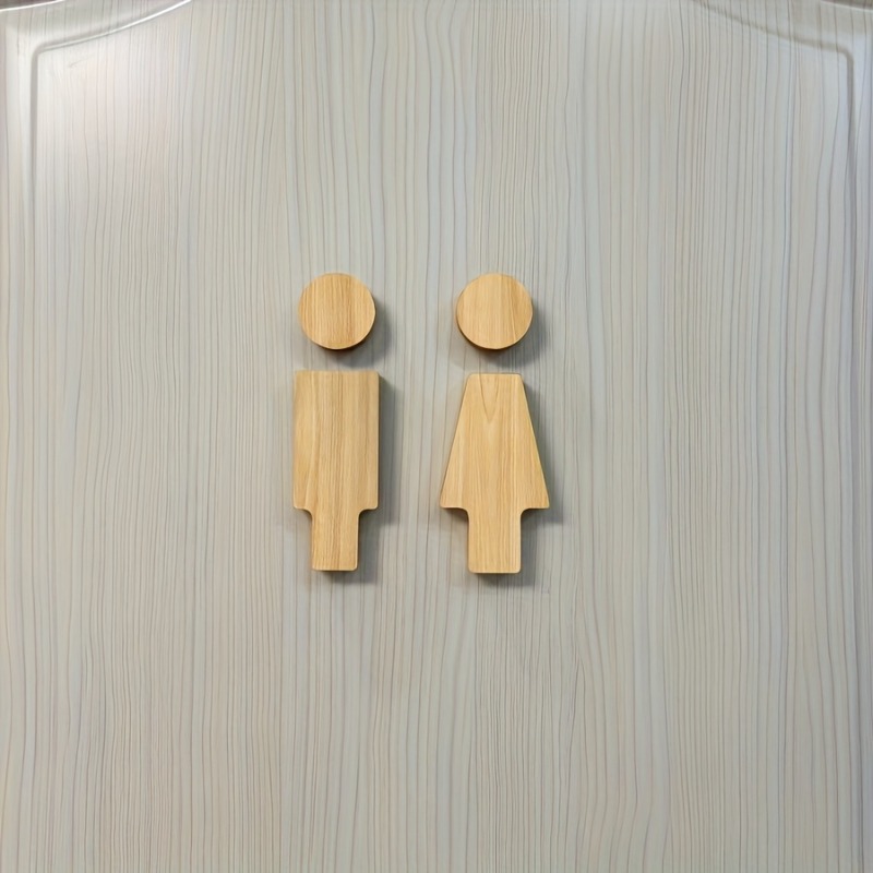 Home Office Bathroom - Cartello da bagno in legno da