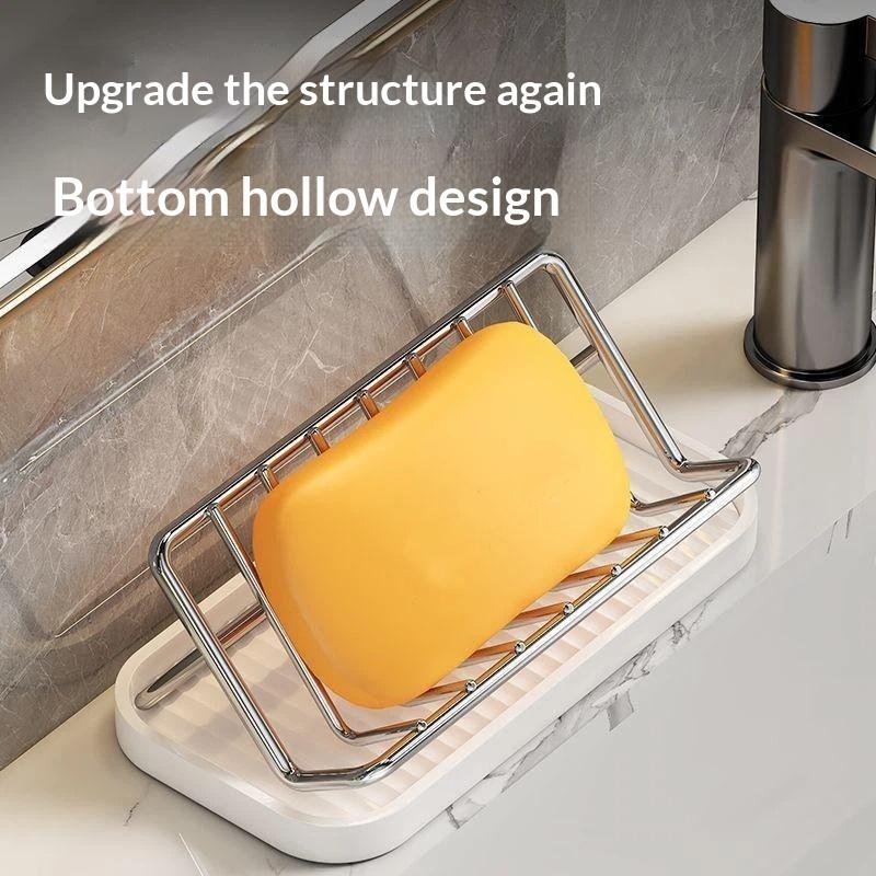 Jet Home Bathroom - Portasapone in Acciaio Inox con Design
