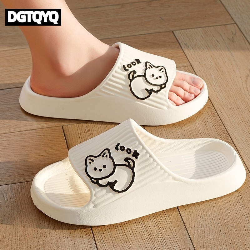 Home Office Bathroom - Ciabatte Unisex alla Moda con Gatto,