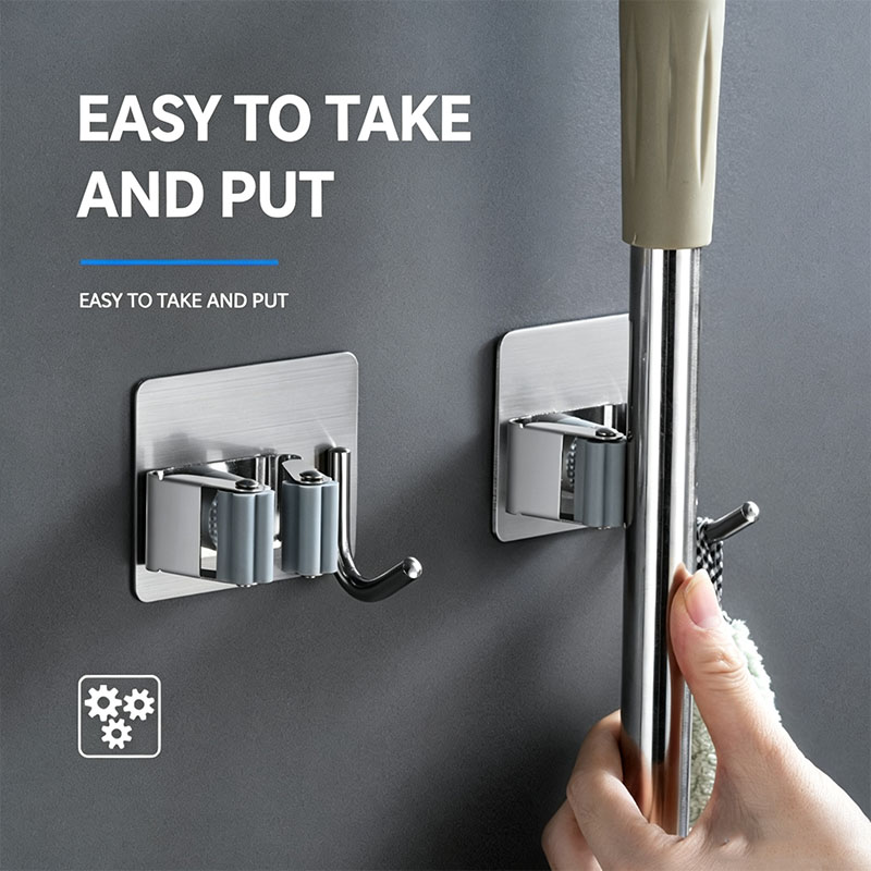 Home Bathroom Organizer - Ganci Adesivi Multiuso da Parete per