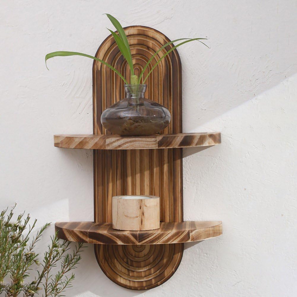 Home Bathroom Organizer - Mensola da parete bohémien arcobaleno a