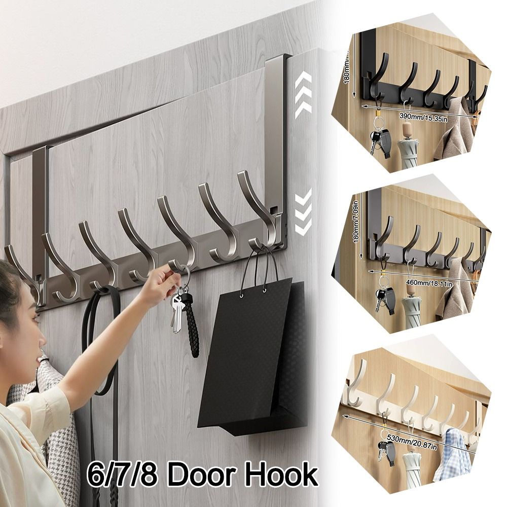 Home Office Bathroom - Gancio appendiabiti senza foratura per 6/7/8