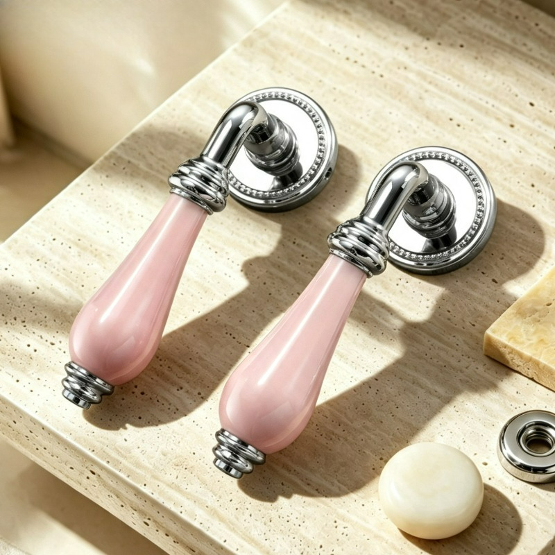 Home Bathroom Key - Maniglia per Porta in Stile Francese