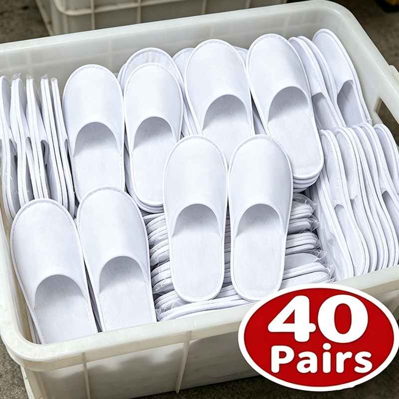 40 Paia di Ciabatte Bianche Mo - Home Bathroom Spa recensione e prezzo