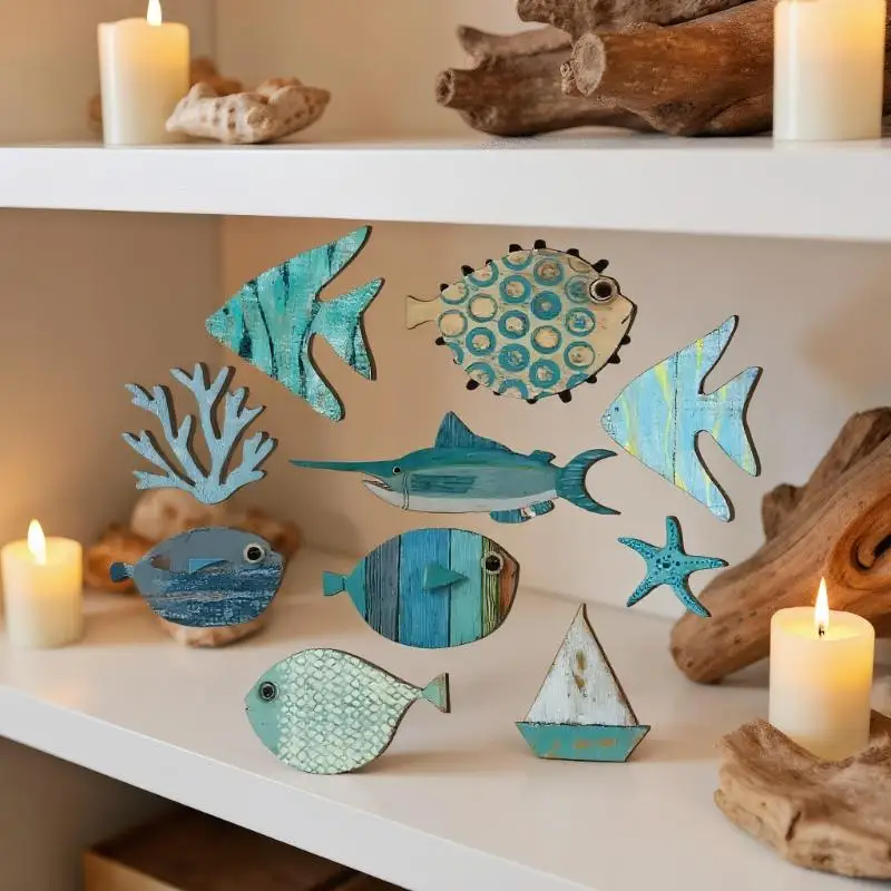 10 pz/set Pesce Decorazione De - Jet Home Bathroom recensione e prezzo