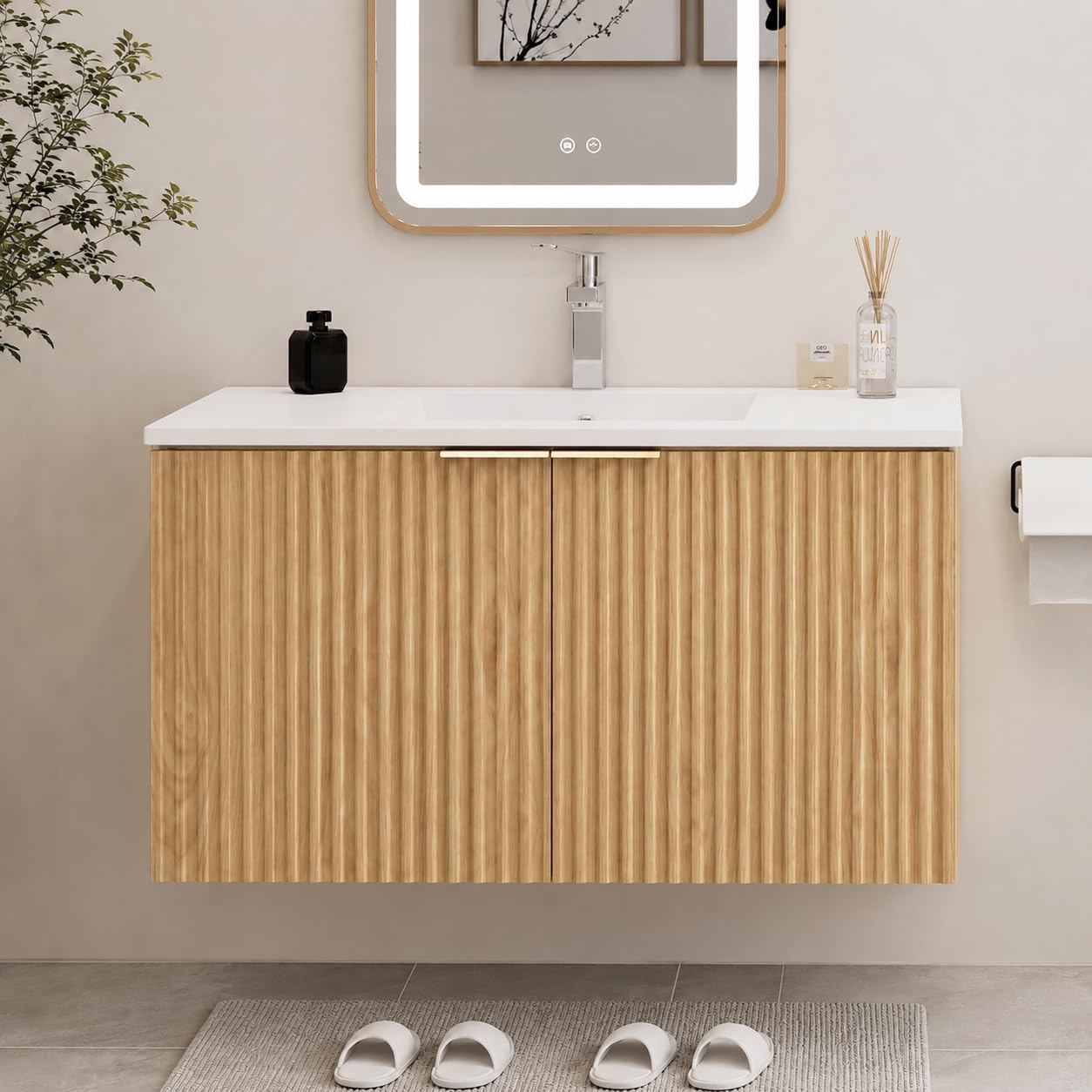 Mobile bagno moderno sospeso c - Home Bathroom Organizer recensione e prezzo