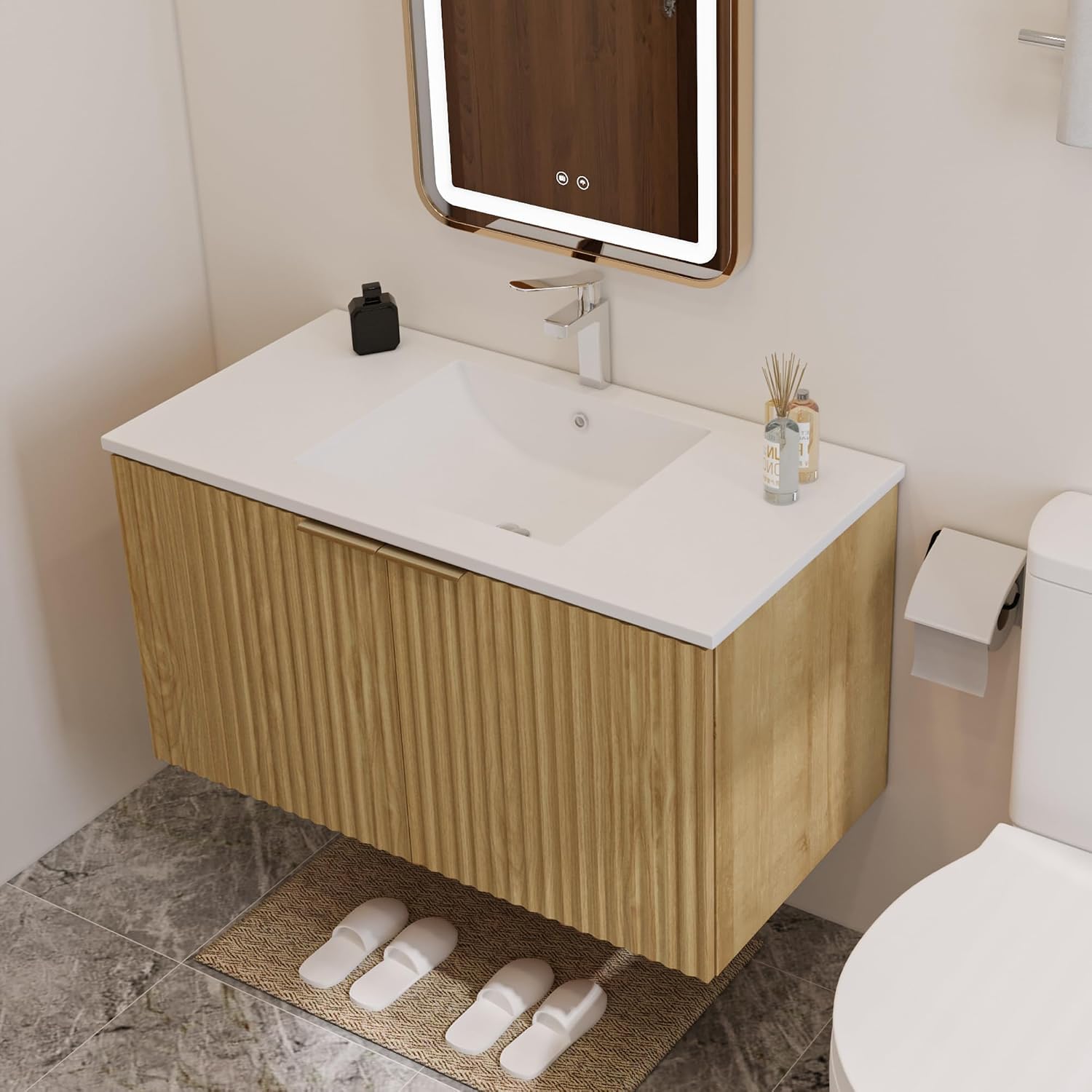 Mobile bagno moderno sospeso c - Home Bathroom Organizer recensione e prezzo