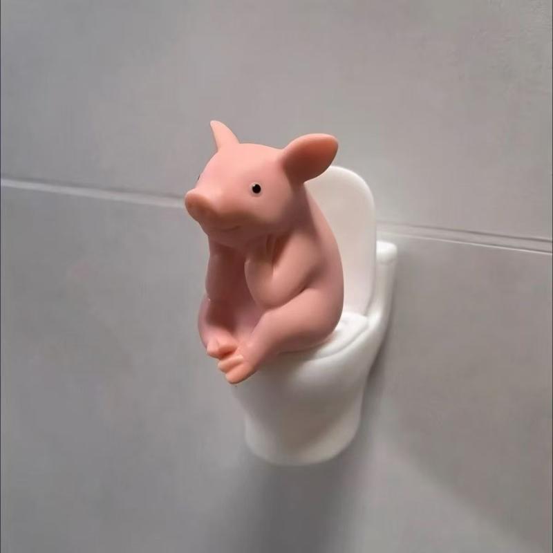Maialino Carino Seduto Sulla T - Jet Home Bathroom recensione e prezzo
