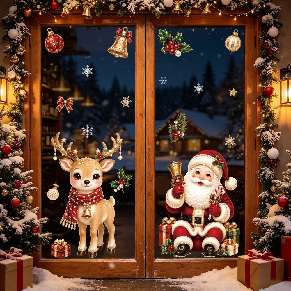 Adesivi per Finestre di Natale - Home Bathroom Wallpaper recensione e prezzo