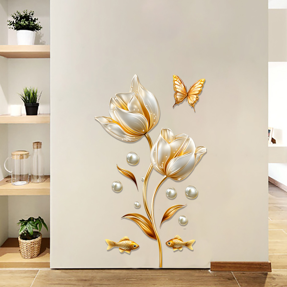 Adesivo da parete tulipano 3D  - Home Bathroom Wallpaper recensione e prezzo