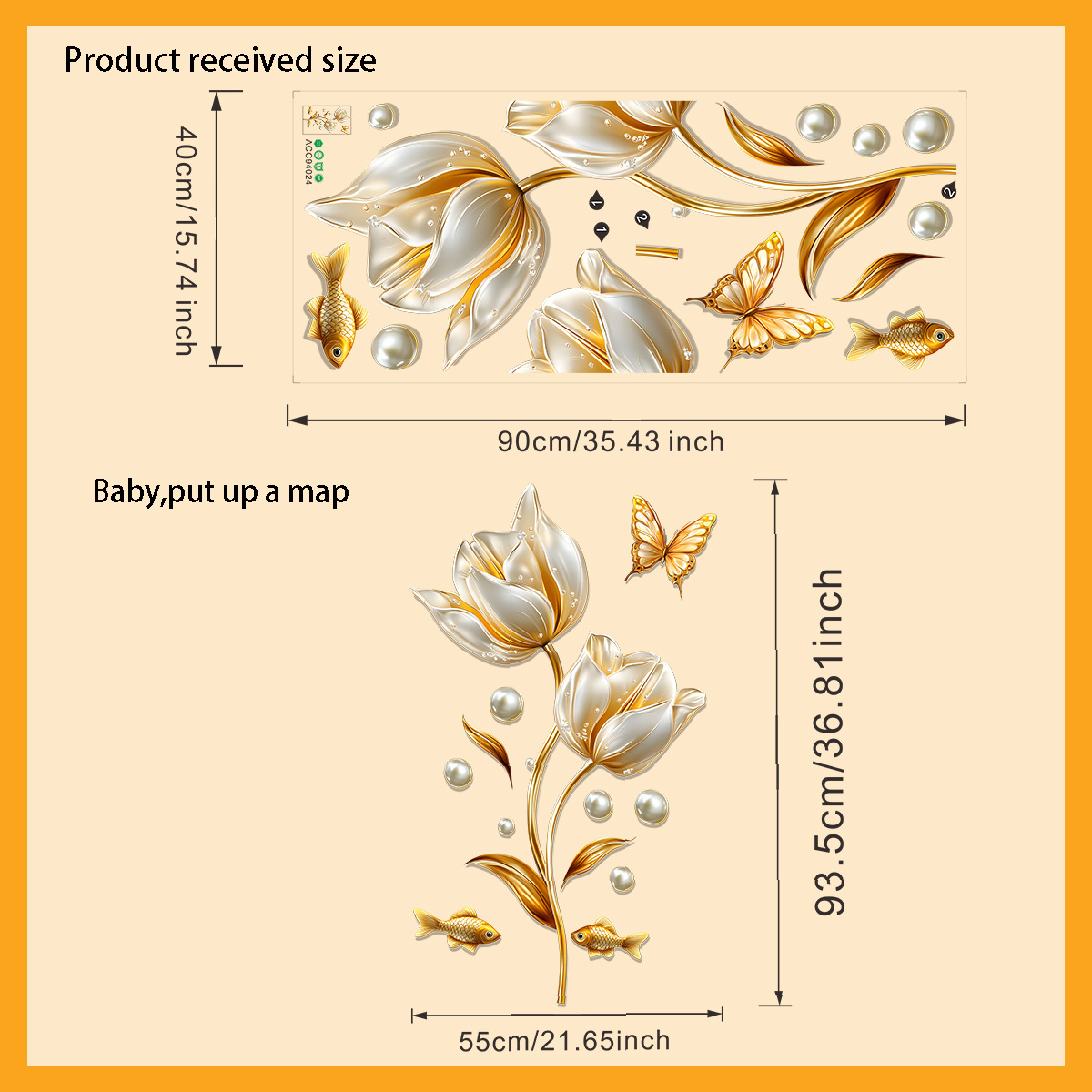 Adesivo da parete tulipano 3D  - Home Bathroom Wallpaper recensione e prezzo